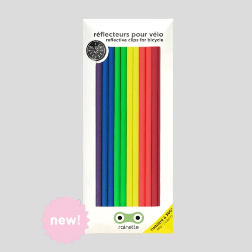Rainette | Grands réflecteurs pour vélo - Fluo