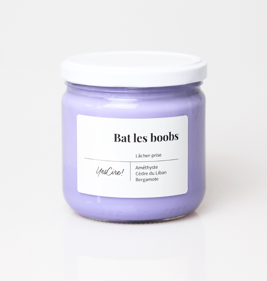 YESCIRE | Bougie améthyste "lâcher-prise" - Bat les boobs