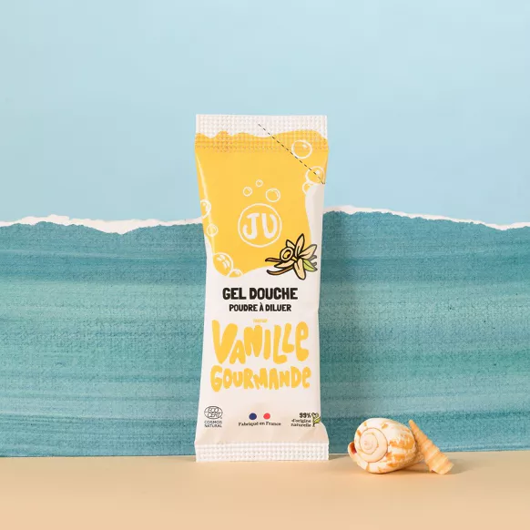 Pimpant | Gel douche vanille gourmande rechargeable en poudre à diluer