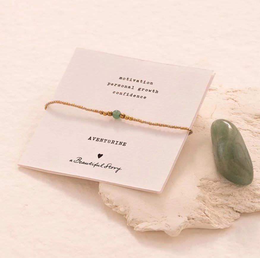 A Beautiful Story | Bracelet Iris Aventurine gold