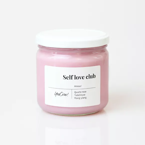 YESCIRE | Bougie quartz rose - Self love club