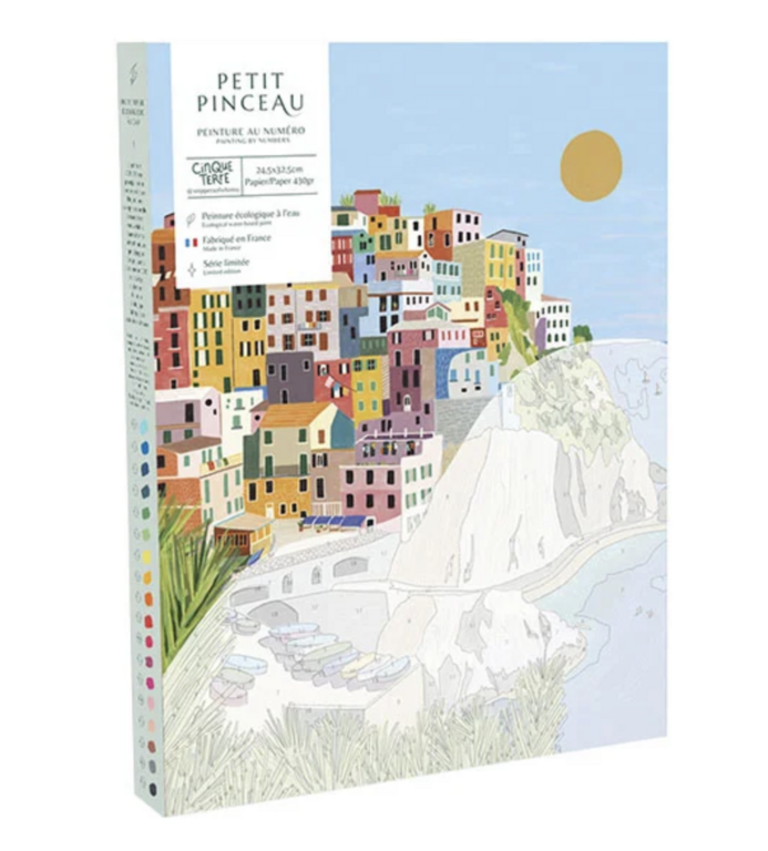 La Petite Epicerie | Coffret peinture au numéro - Cinque terre par Kenzie Elston