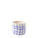 [AVE-2385] Aveva Design | Cache pot en laine bouillie - Thick Stripes - Blue