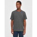 [KNO-S24M-1010605-1073] Knowledge Cotton Apparel | T-shirt Loke - Dark Grey Melange ( -S-)