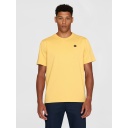[KNO-S24M-1010605-1429] KNOWLEDGE | T-shirt Loke Badge - Misted Yellow ( -S-)