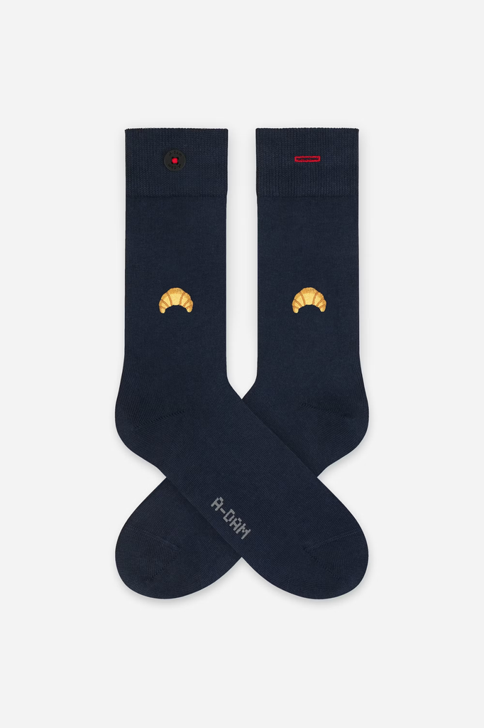 A-dam | Chaussettes Adam - Navy Croissant