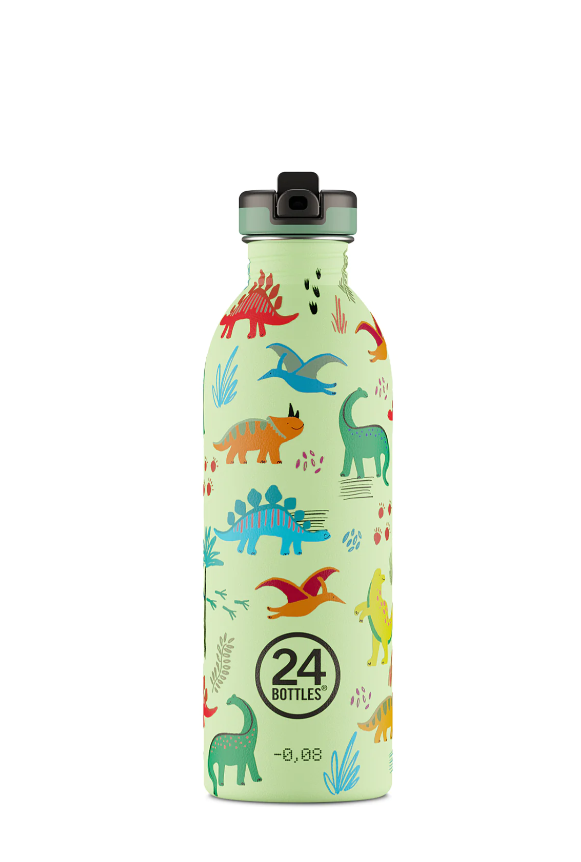 24 bottles | Bouteille en Inox Urban 500ml - Jurassic Friends colored sport Lid