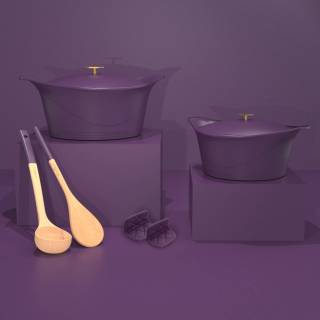 Cookut | Cocotte écologique 28 cm - Prune