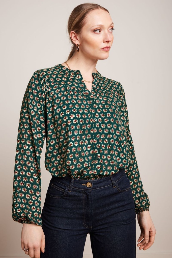 KING LOUIE | Blouse Nala Elliot - Pine Green