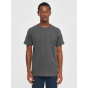 Knowledge Cotton Apparel | T-shirts Loke - Dark Grey Melange