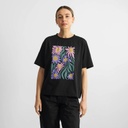 DEDICATED | T-shirt Vadstena Daisy Block - Black