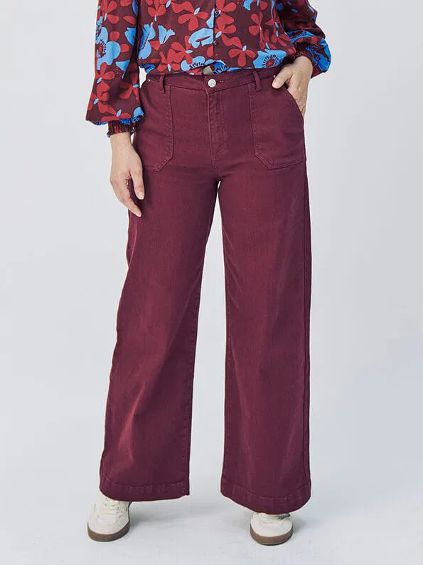 MADEMOISELLE YEYE | Pantalon Impeccable Allure - Twany Port