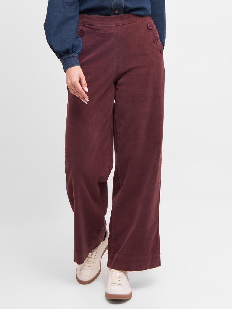 MADEMOISELLE YEYE | Retro Rendezvous GOTS Trousers - Rocky Road