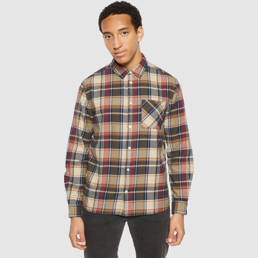 Knowledge Cotton Apparel | Chemise Regular en Flannel à Carreaux - Multi Check