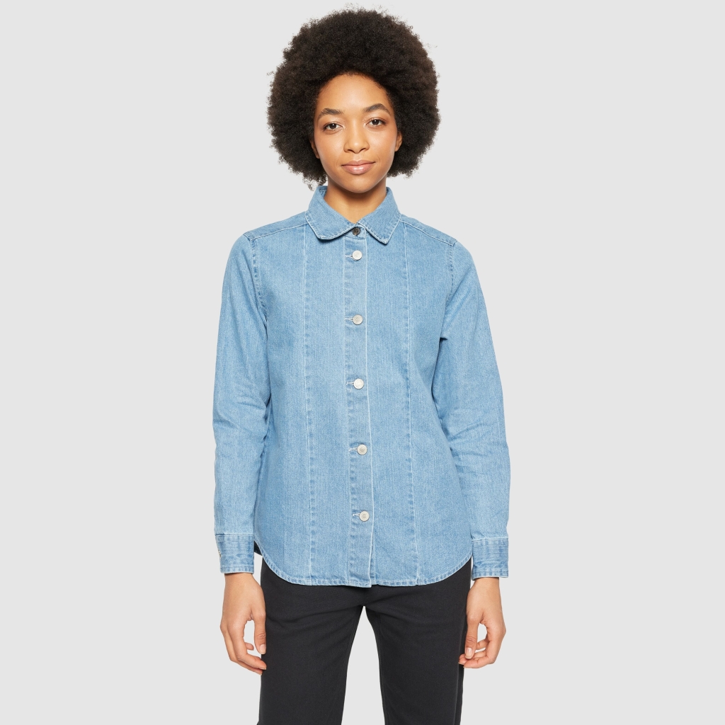 Knowledge Cotton Apparel | Chemise en jean Denim - Light Blue 