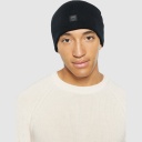 [KCA-W24M-4210022-1300] Knowledge Cotton Apparel | Bonnet Unisexe en laine Merino - Black Jet