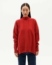 [THK-W24W-WKN00196-RED] Thinking Mu | Pull Carol Knitted - Red (-XS-)