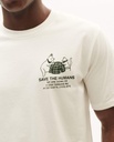 [THK-W24M-MTS00385-WHITE] Thinking Mu | T-shirt Zach Save The Humans - White ( -S-)