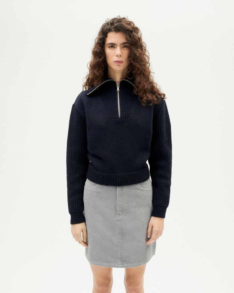 Thinking Mu | Pull tricoté Tanit - Blue 