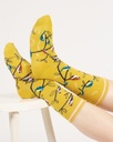 [BTR-W24W-TA327-Yellow] THOUGHT | chaussettes femme multi bird- yellow