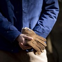 FAGUO | gants en cuir homme - camel