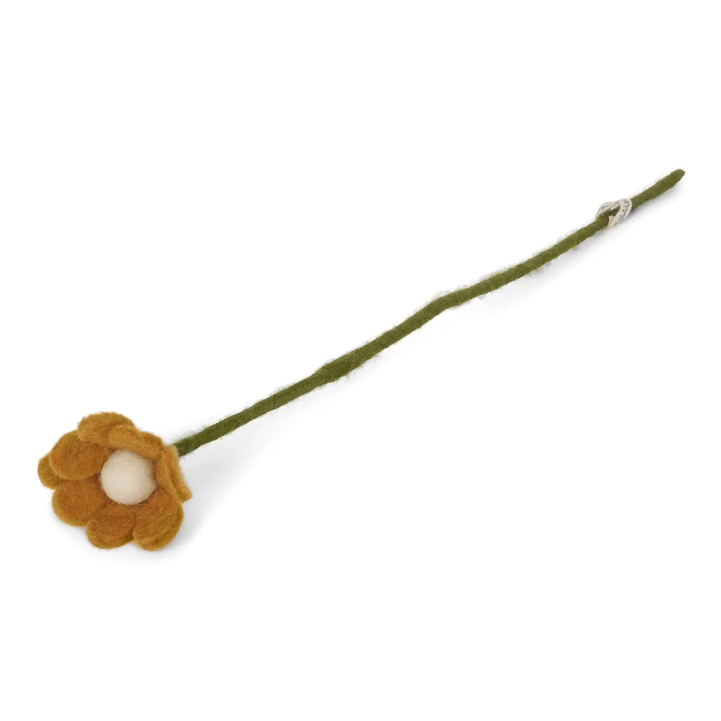 GRY &amp; SIF | Fleur en laine bouillie petite Anemone - Yellow