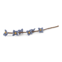 [GRY-15433] GRY &amp; SIF | Fleur en laine bouillie - Fleurs bleu mer sur tige