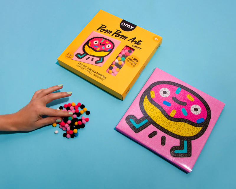 Omy | DONUT - kit tableau Pompons