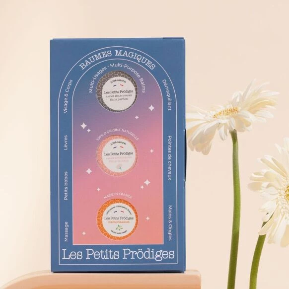 Les Petits Prodiges | Coffret Noël Trio de Baumes Magiques - Bleu