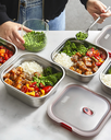 Black Blum | Boite à repas carrée en inox micro-ondable  - 1,4L