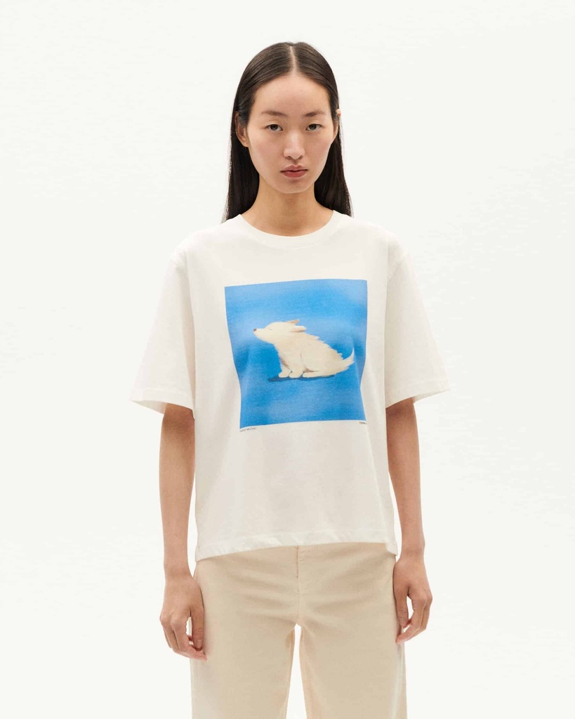 THINKING MU | t-shirt animals Lucia - blanc