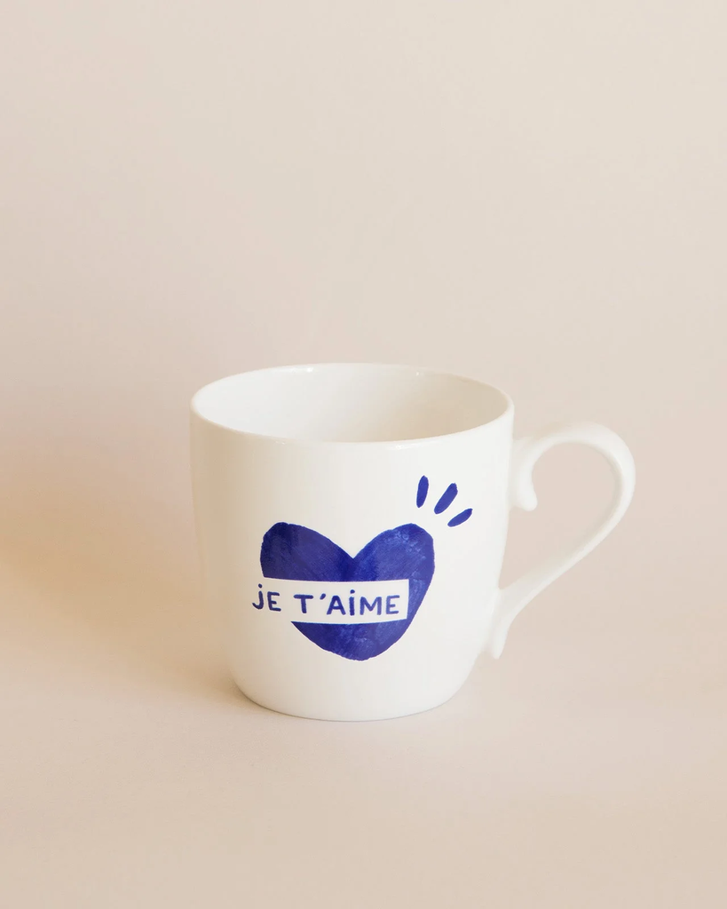 EMOI-EMOI | Le mug cœur Je t'aime - bleu