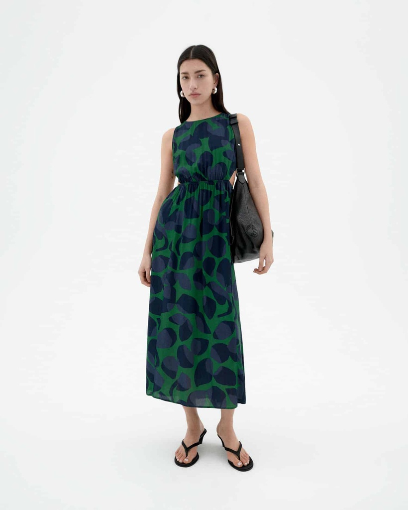 THINKING MU | Robe Leaf Dark Kin - Multicolor
