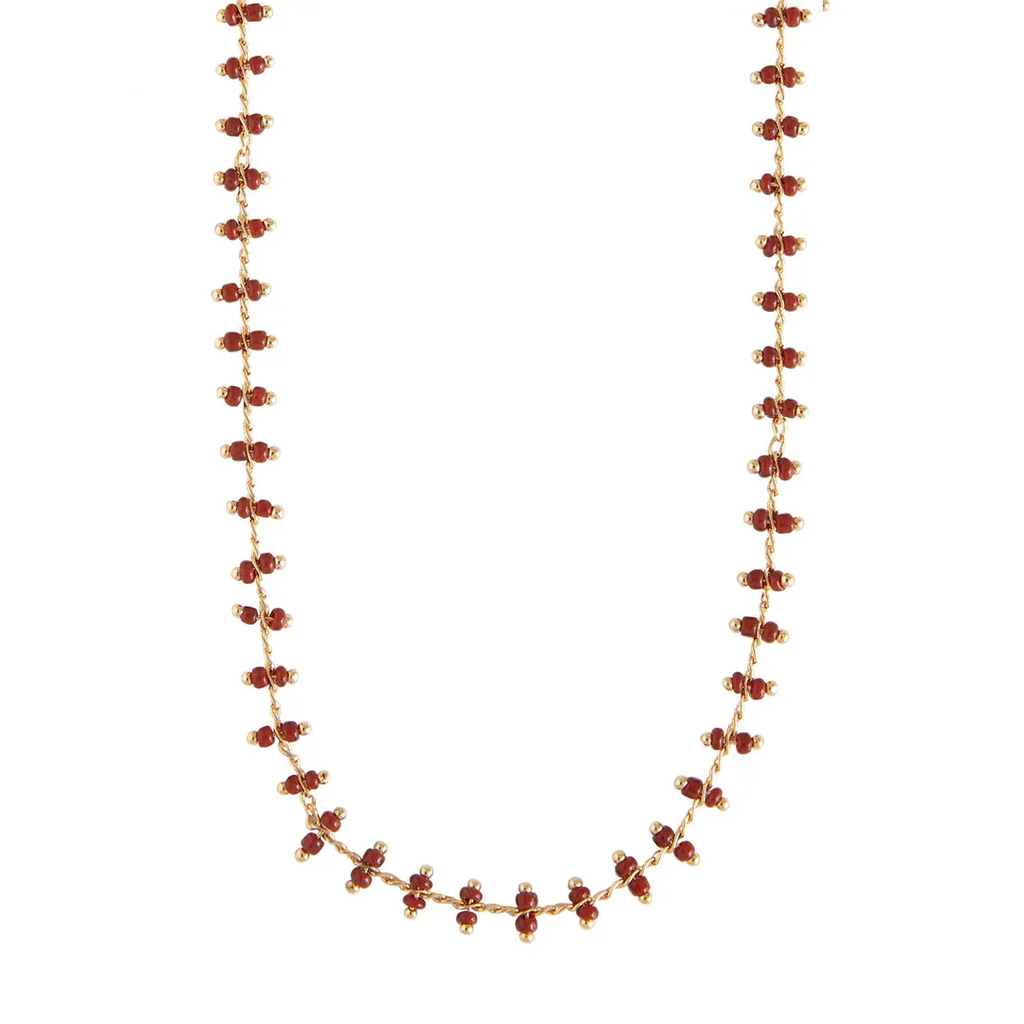 Timi | Collier de perles rouges - Red Bead Necklace