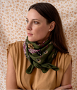 Bindi Atelier | Grand foulard indien - Mindi Khaki