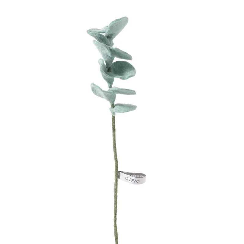 Aveva Design | Fleur en Laine éternelle - Eucalyptus - Silver-green