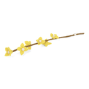 GRY &amp; SIF |  Fleurs en laine bouillie - Fleurs jaune clair sur tige