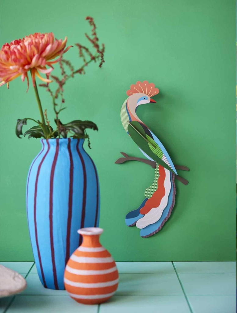 Studio Roof | Oiseau de paradis décoratif en carton recyclé - Meti