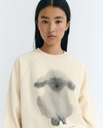 [THK-W25W-WSS00176-WHITE-XS] THINKING MU | Sweatshirt Cloud Sheep Bonnie - White (-XS-)