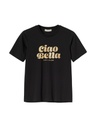 [YEY-W25W-52238-Black-XS] MADEMOISELLE YEYE | Ciao Bella T-Shirt - Black (-XS-)