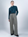 [YEY-W25W-52515-Blue-XS] MADEMOISELLE YEYE | Checkmate Trousers - Blue (-XS-)
