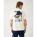 KNOWLEDGE COTTON APPAREL | T-shirt Regenerative Organic Cotton - Egret