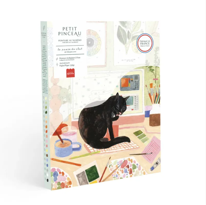 La Petite Epicerie | Coffret peinture au numéro - La Pause Du Chat 