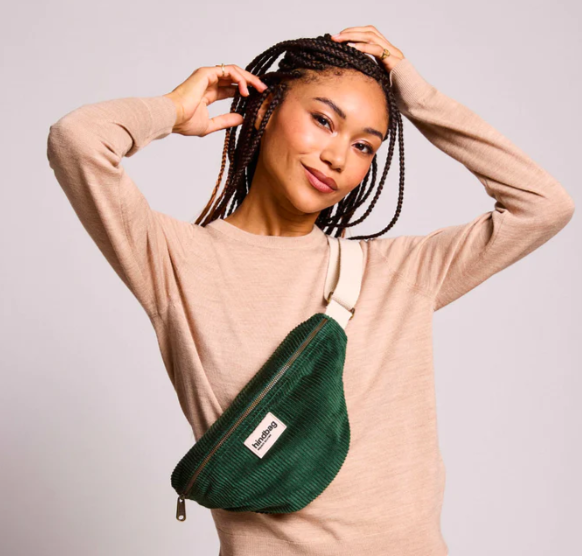 HindBag | Banane Olivia - Velours Sapin