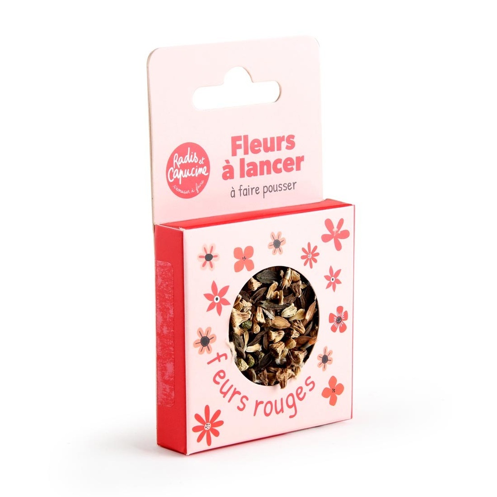 Radis et Capucine || Fleurs à lancer - Fleurs rouges