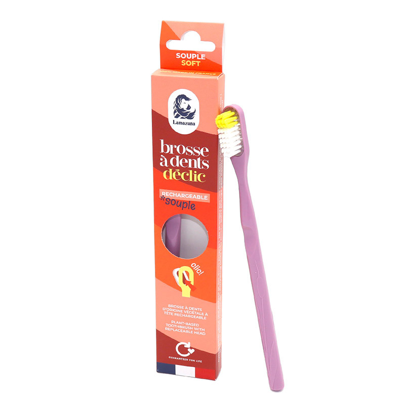 Lamazuna | Brosse à dents rechargeable - Souple - Lilas