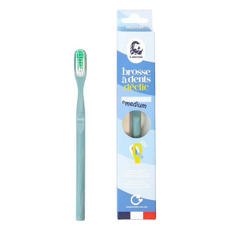 Lamazuna | Brosse à dents rechargeable - Souple - Bleu Orage