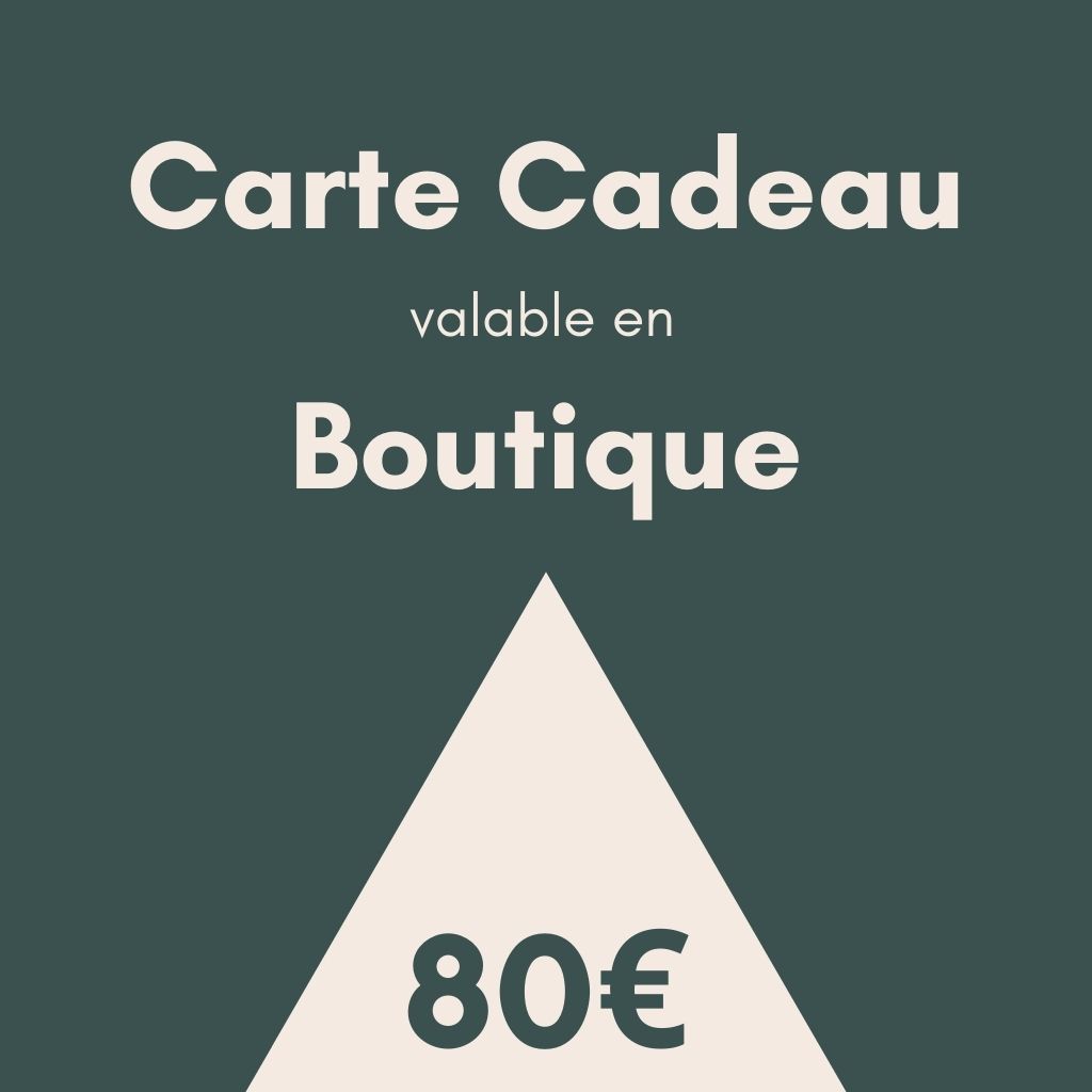 Bon Cadeau boutique 80€