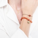 [ABS-BL23474] A Beautiful Story | Bracelet Gemstone - Carnelian Gold