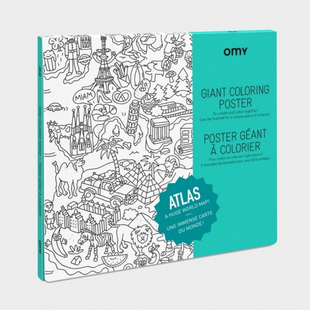 [OMY-POS40] Omy | Poster à colorier -  Atlas